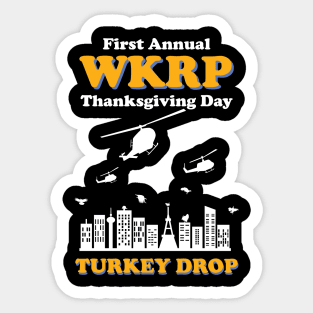 WKRP Turkey Drop Sticker